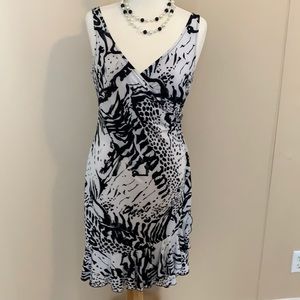 Black and white summer salsa dress.